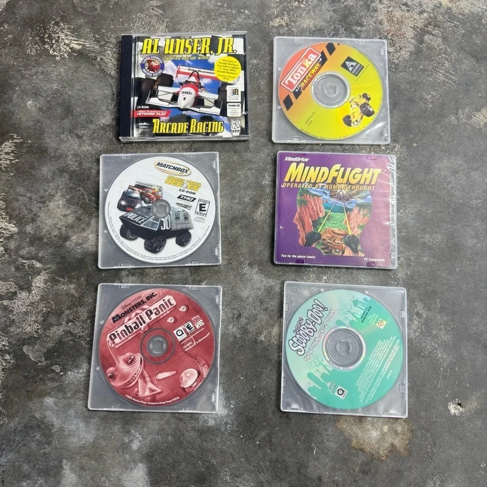 Kids PC Games Lot Matchbox Scooby Doo Tonka Monsters Inc